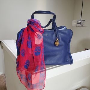 Alexander McQueen Modal Silk Degrade Skull Scarf